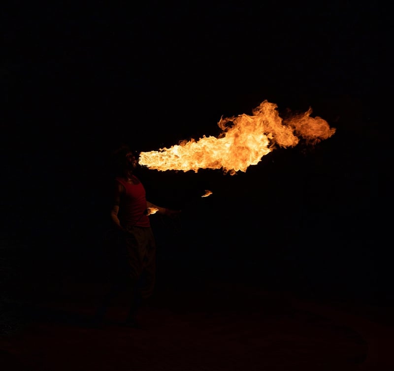 Fire-breathing blossoms